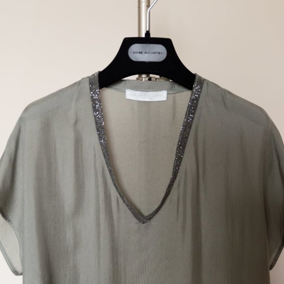 Fabiana Filippi Silk top sequins size 2 - Picture 4 of 8